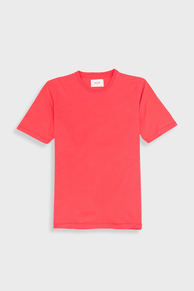 Contrast Sleeve T-Shirt - Raspberry
