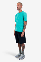 Contrast Sleeve T Shirt Tropical Green