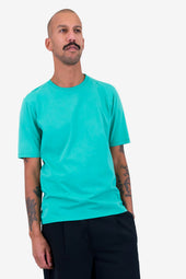 Contrast Sleeve T Shirt Tropical Green