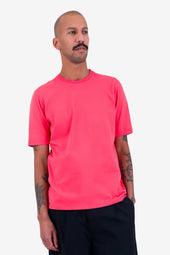 Contrast Sleeve T Shirt Raspberry