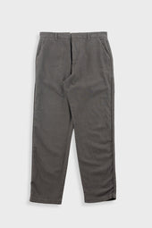 Fixed Waistband Cotton Linen Trouser - Dark Sage
