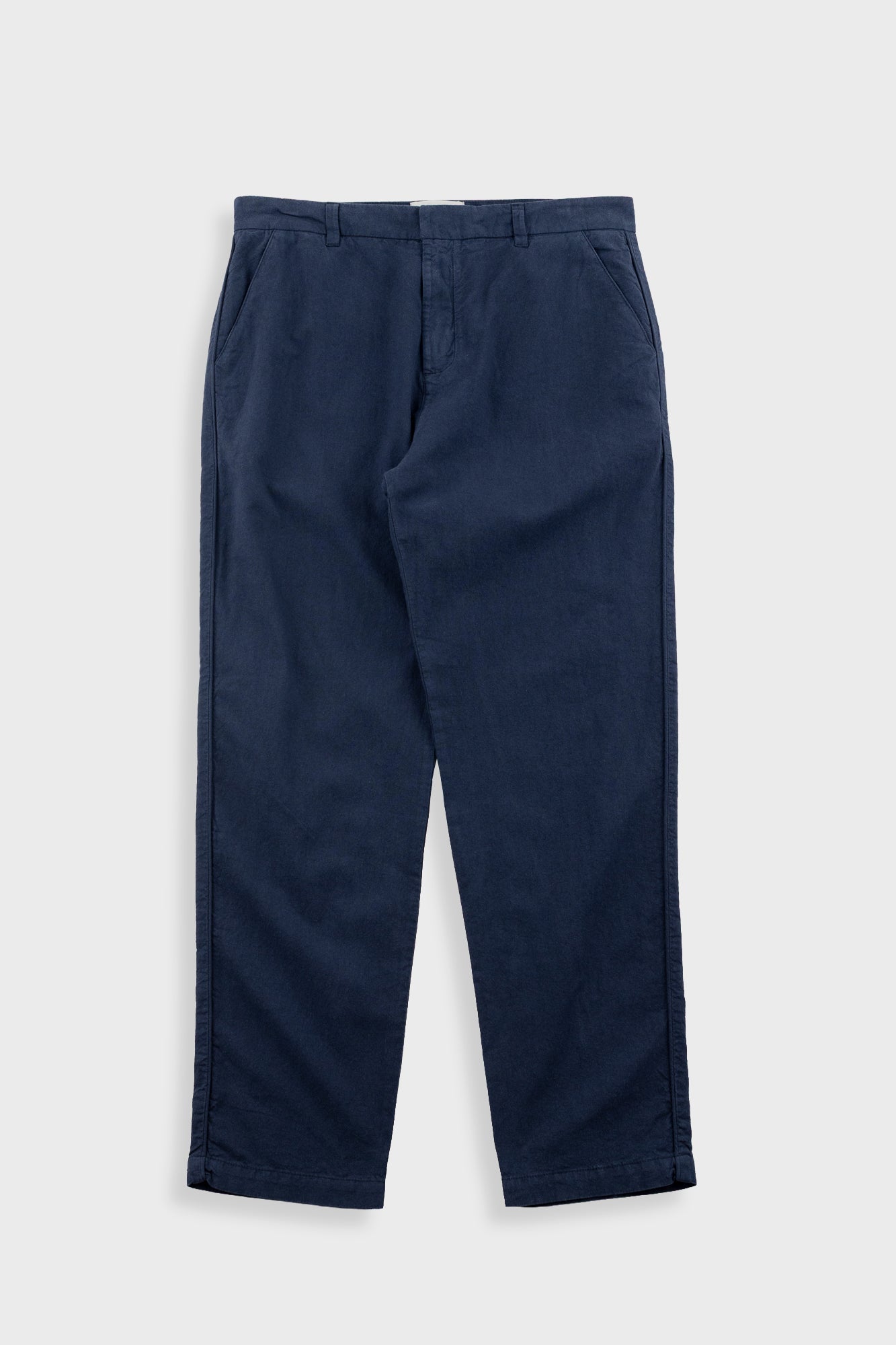 Fixed Waistband Cotton Linen Trouser