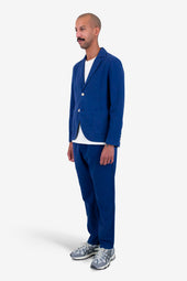 Cotton Linen Blazer Deep Blue