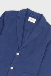 Cotton Linen Blazer Deep Blue