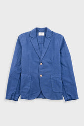 Cotton Linen Blazer Woad
