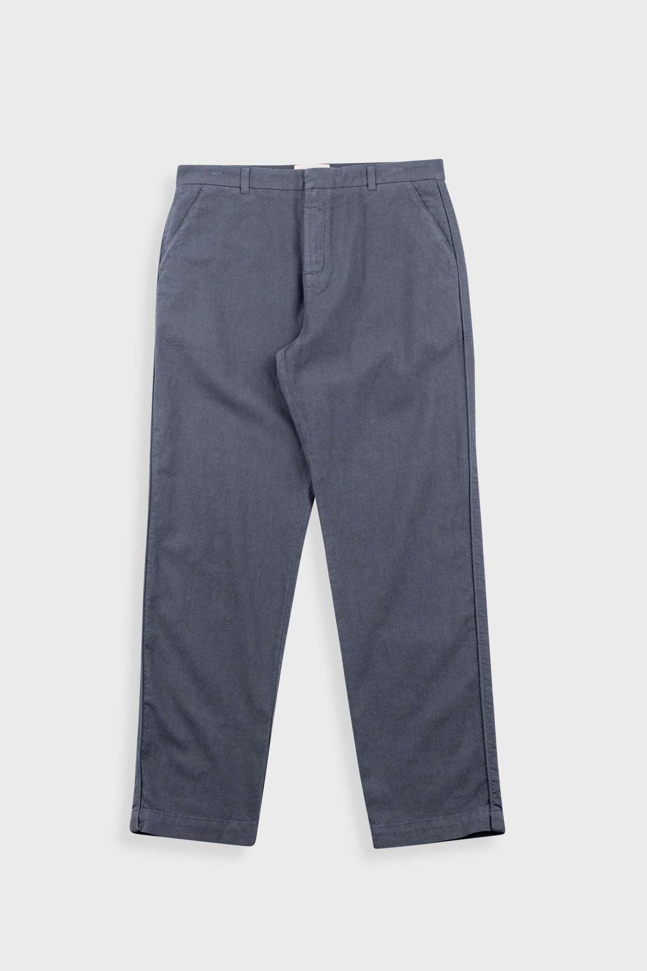 Fixed Waistband Cotton Linen Trouser