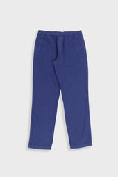 Cotton Linen Trouser - Deep Blue