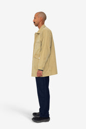 Detachable Liner Car Coat Fossil Slub