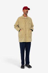 Detachable Liner Car Coat Fossil Slub