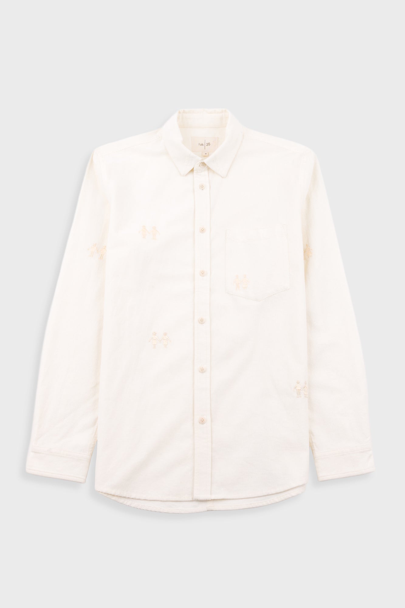 Direction Babycord Shirt Embroidery