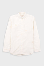 Direction Babycord Shirt - Ecru Embroidery