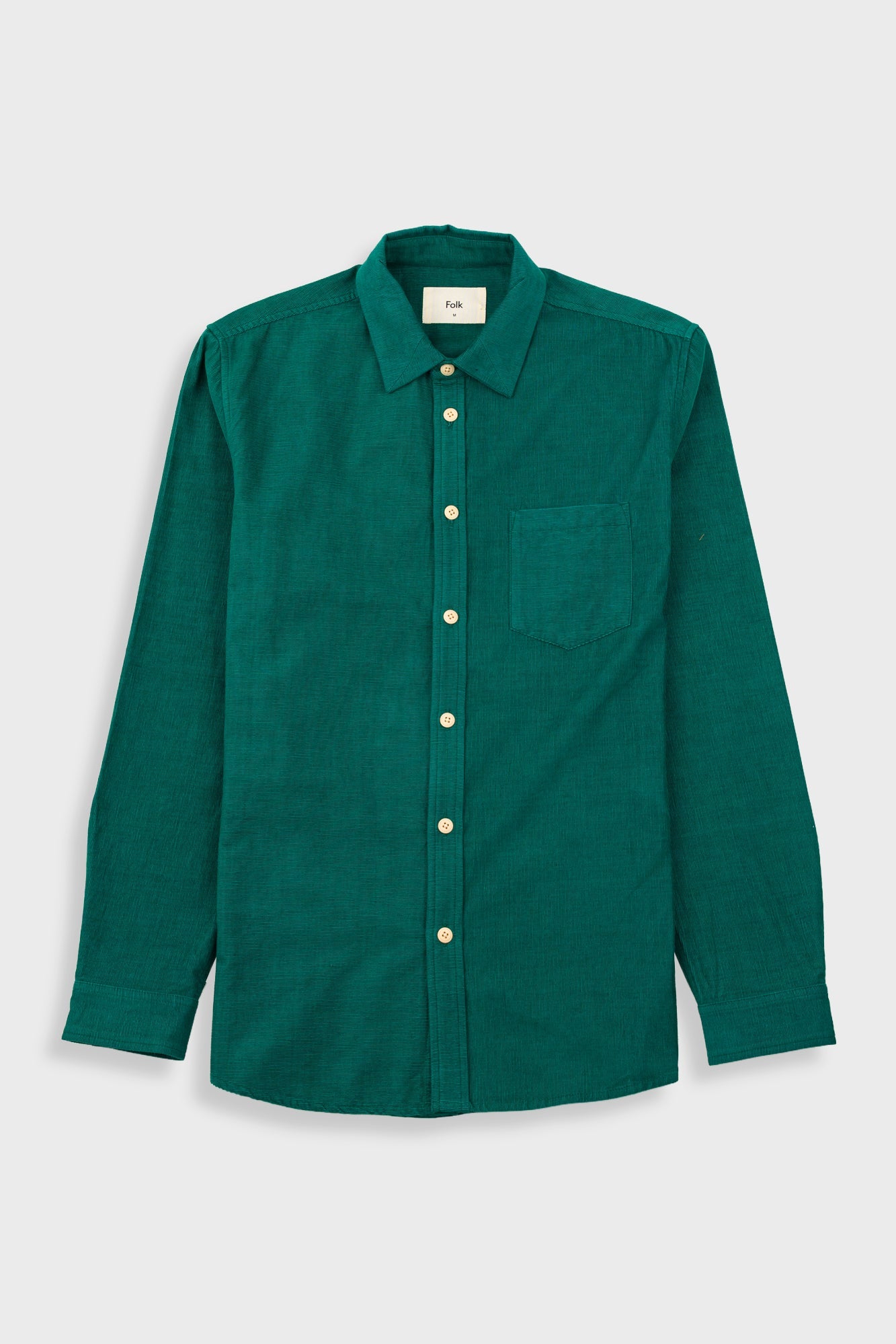 Direction Babycord Shirt Phthalo Green