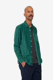 Direction Babycord Shirt Phthalo Green
