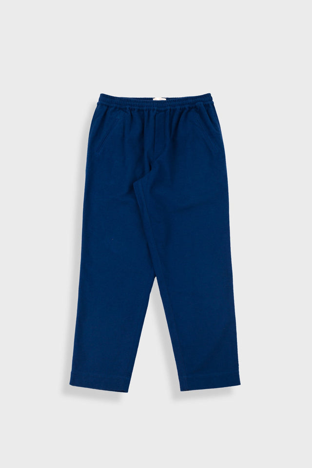 Drawcord Assembly Pant - Ink Blue Moleskin