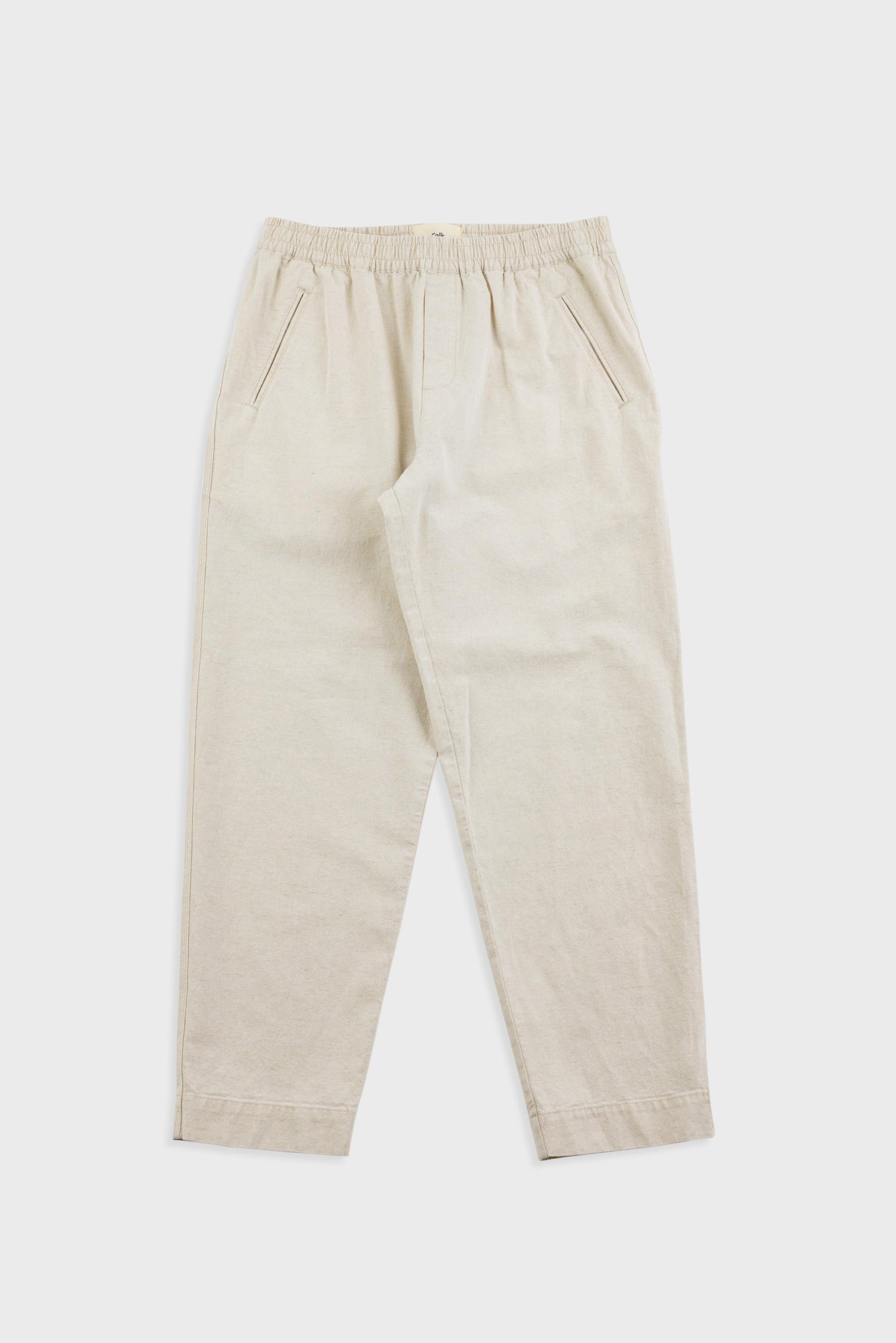 Drawcord Assembly Pant Natural Linen Cotton Canvas