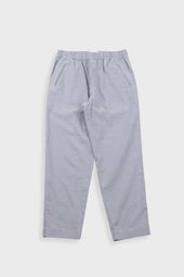 Drawcord Assembly Pant - Silver Grey Cotton Linen