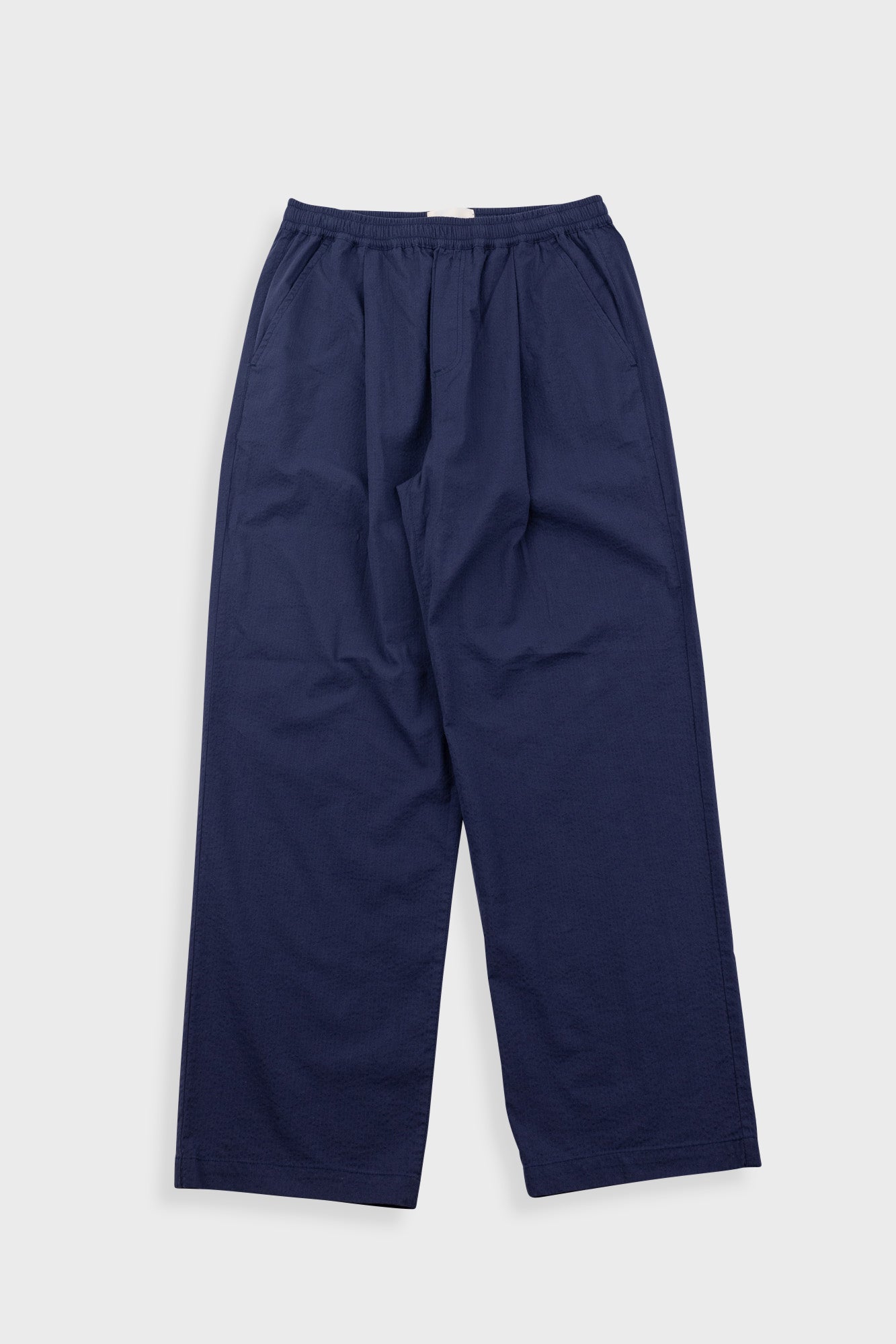 Drawcord Loose Trousers Seersucker