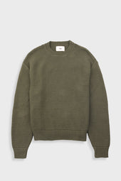 Drop Shoulder Crew - Olive