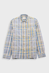 Easy Fit Shirt - Yellow Blue Cut Check