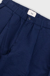 Elasticated Wide Fit Short Crinkle Stripe
