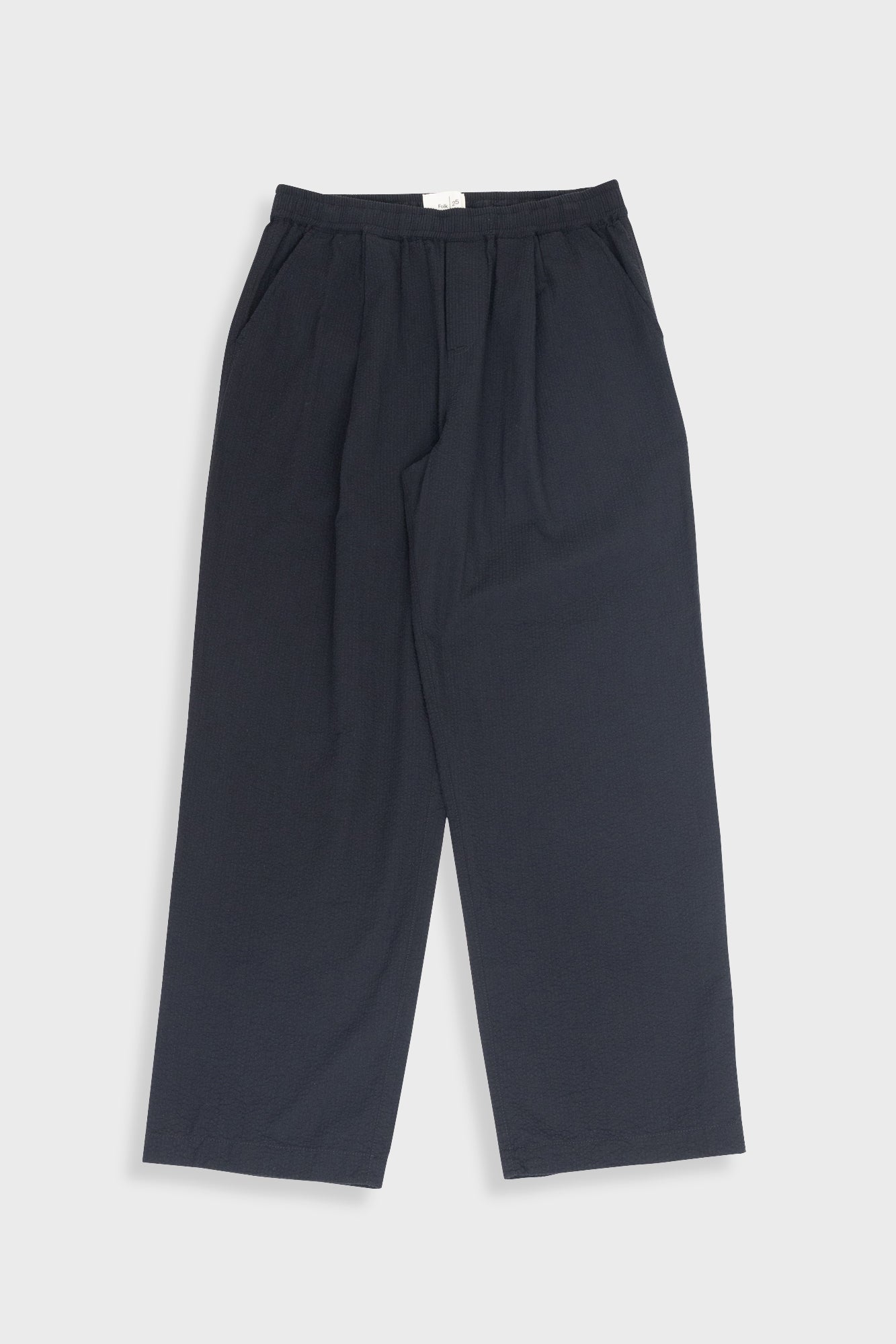Elasticated Wide Fit Trouser Seersucker