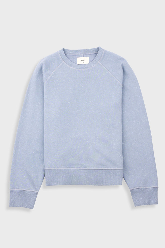 Engineered Raglan Sweat - Soft Blue