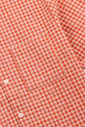 Gabe Shirt Red Oxide Textured Check