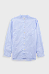Grandad Collar Shirt - Light Blue