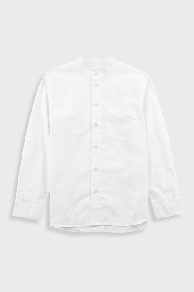 Grandad Collar Shirt - White