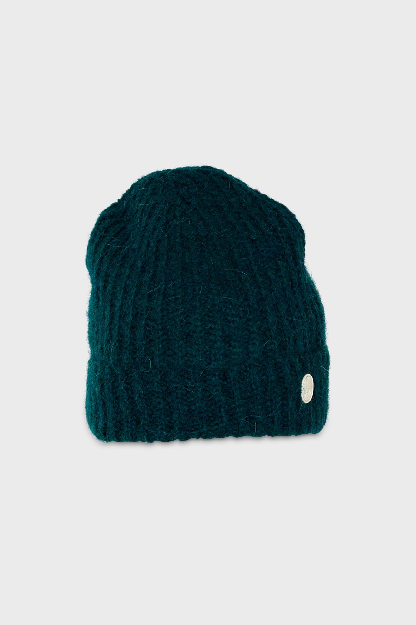 Mohair Rib Beanie Phthalo Green