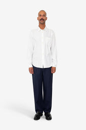 Herringbone Curve Shirt Off White