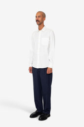 Herringbone Curve Shirt Off White