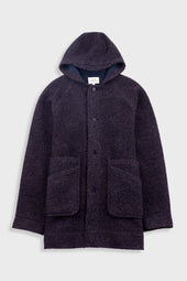 Hooded Car Coat Brown Texture