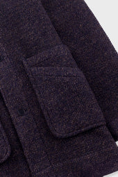 Hooded Car Coat Brown Texture