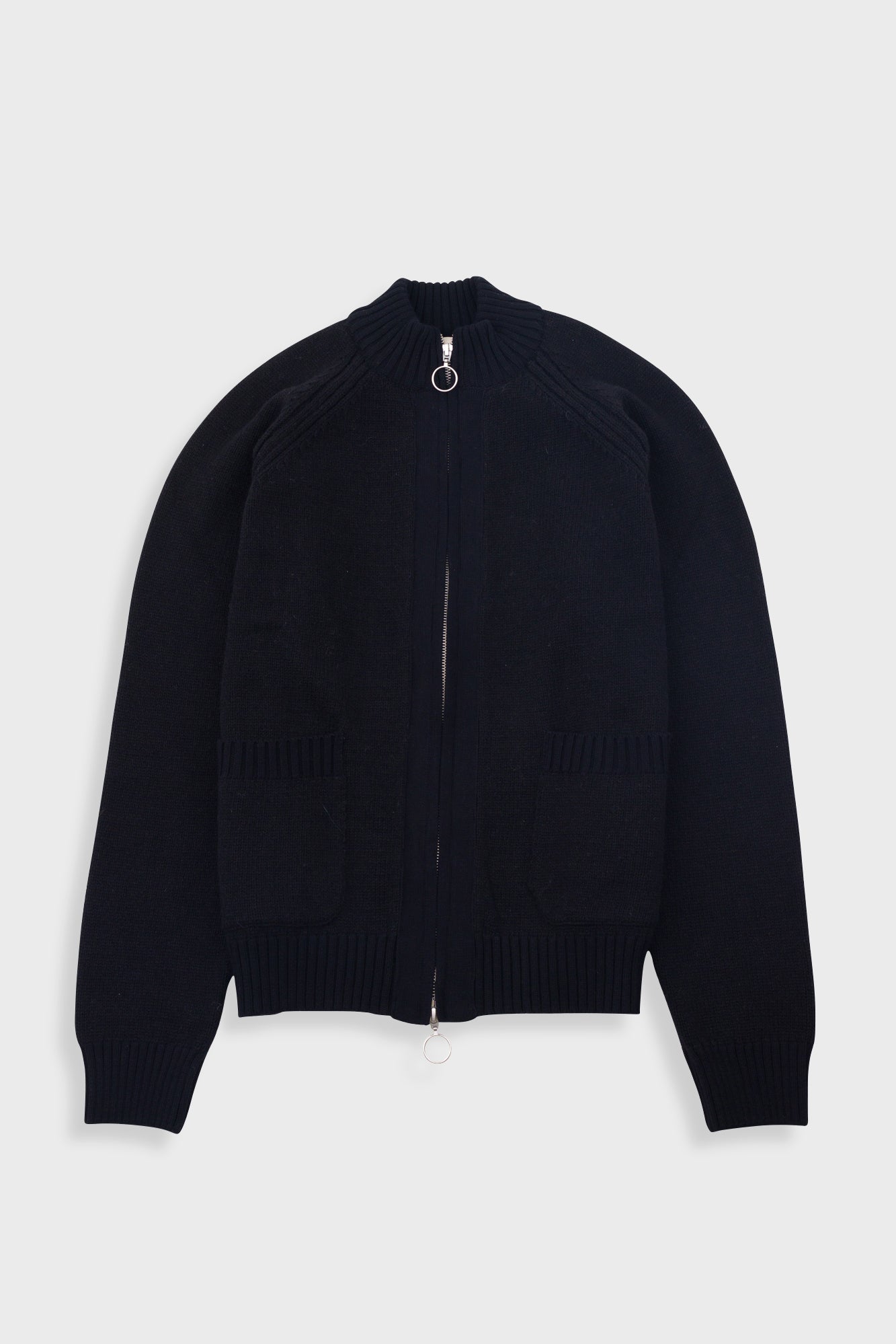 Knitted Zip Thru Bomber