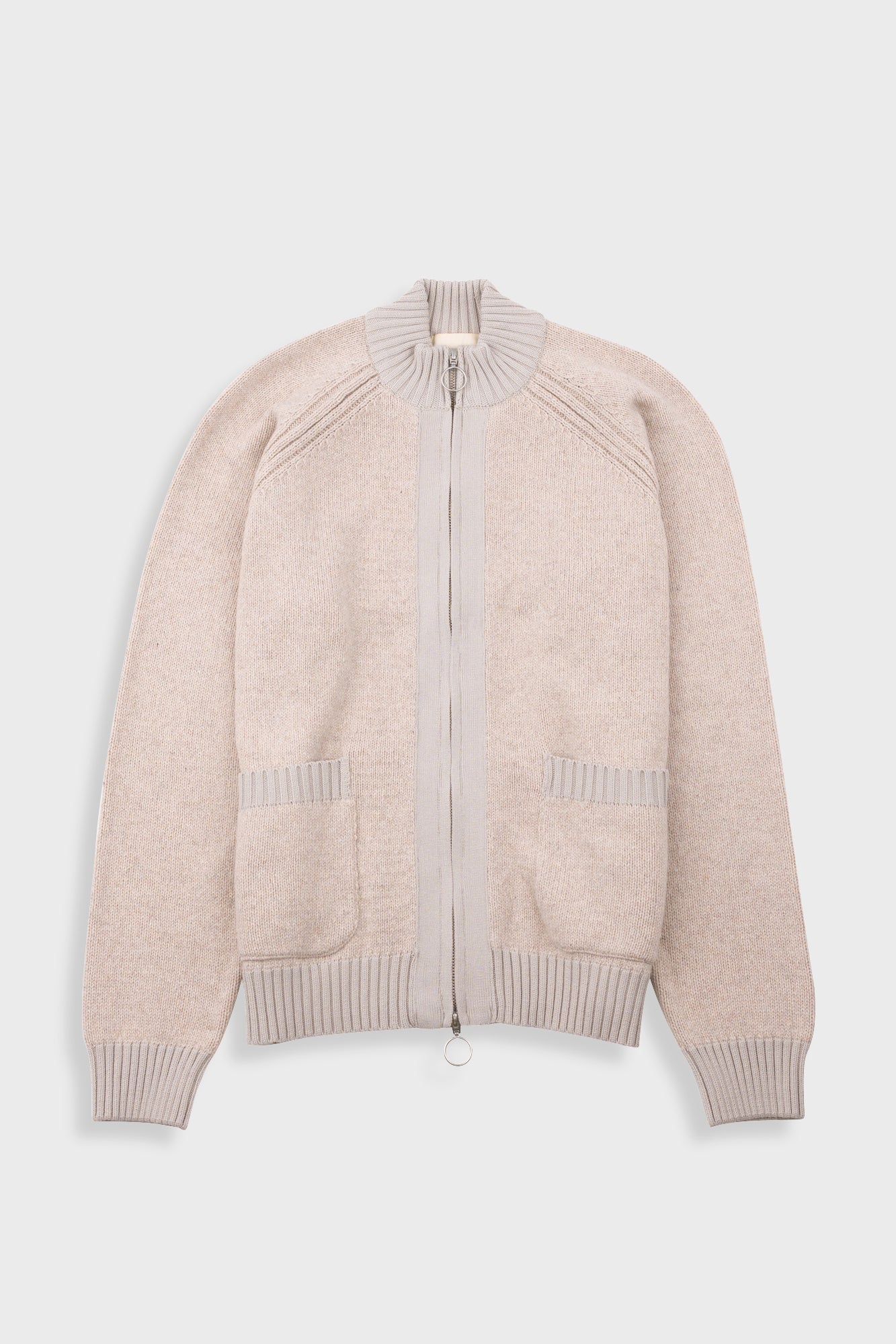Knitted Zip Thru Bomber