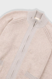 Knitted Zip Thru Bomber