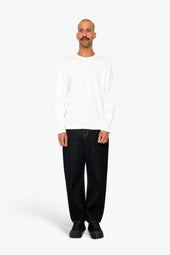 Long Sleeve Curve Panel T Shirt Waffle