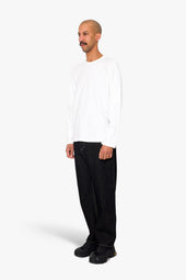 Long Sleeve Curve Panel T Shirt Waffle