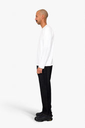Long Sleeve Curve Panel T Shirt Waffle