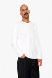 Long Sleeve Curve Panel T Shirt Waffle