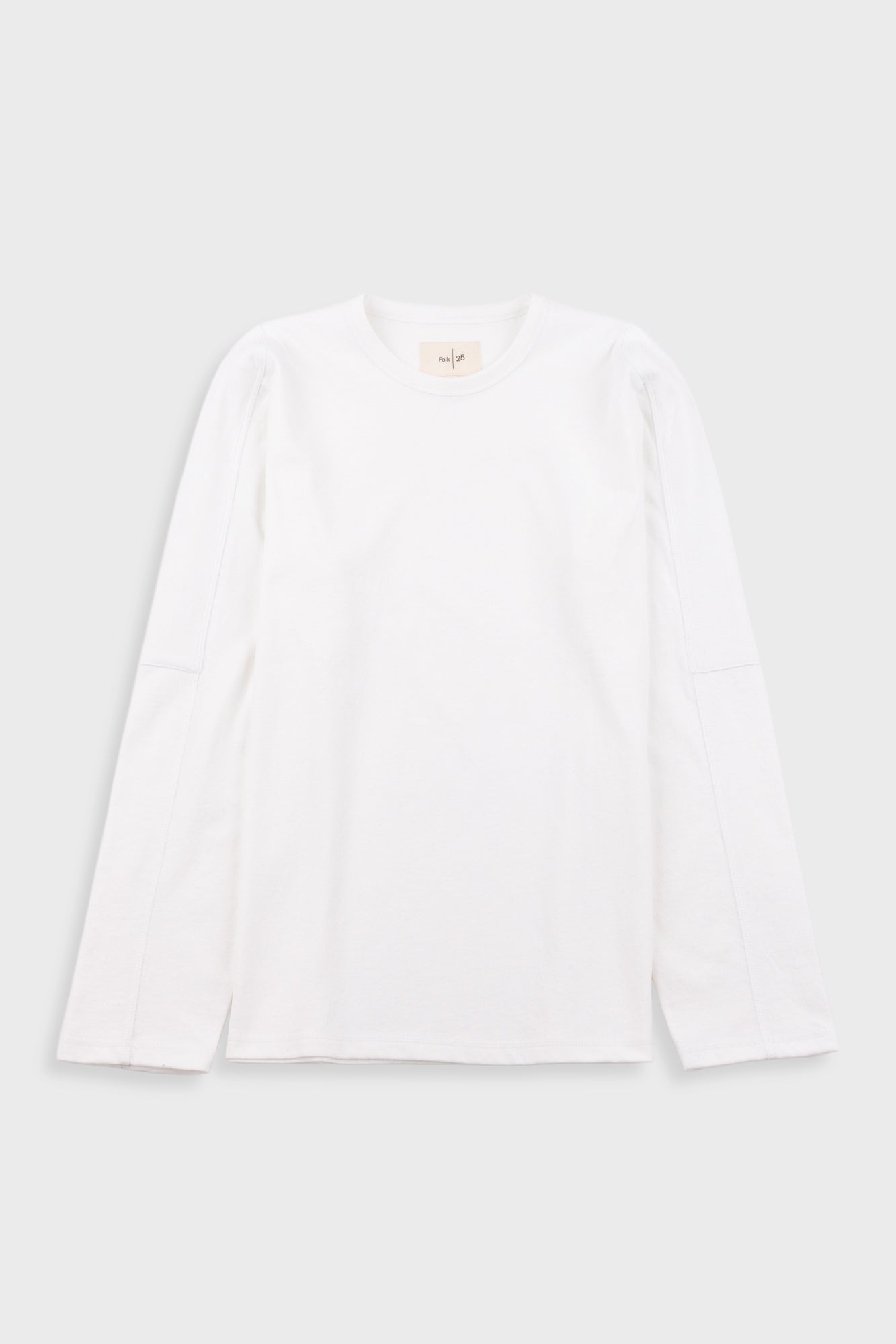 Long Sleeve Curve Panel T Shirt Waffle