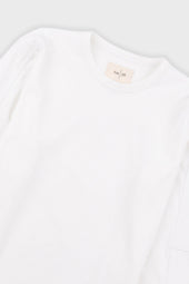 Long Sleeve Curve Panel T Shirt Waffle
