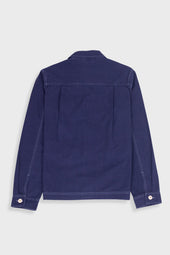 Lunar Jacket Ink Blue Crinkle Canvas