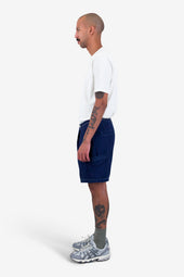 Lunar Shorts Ink Blue Crinkle Canvas