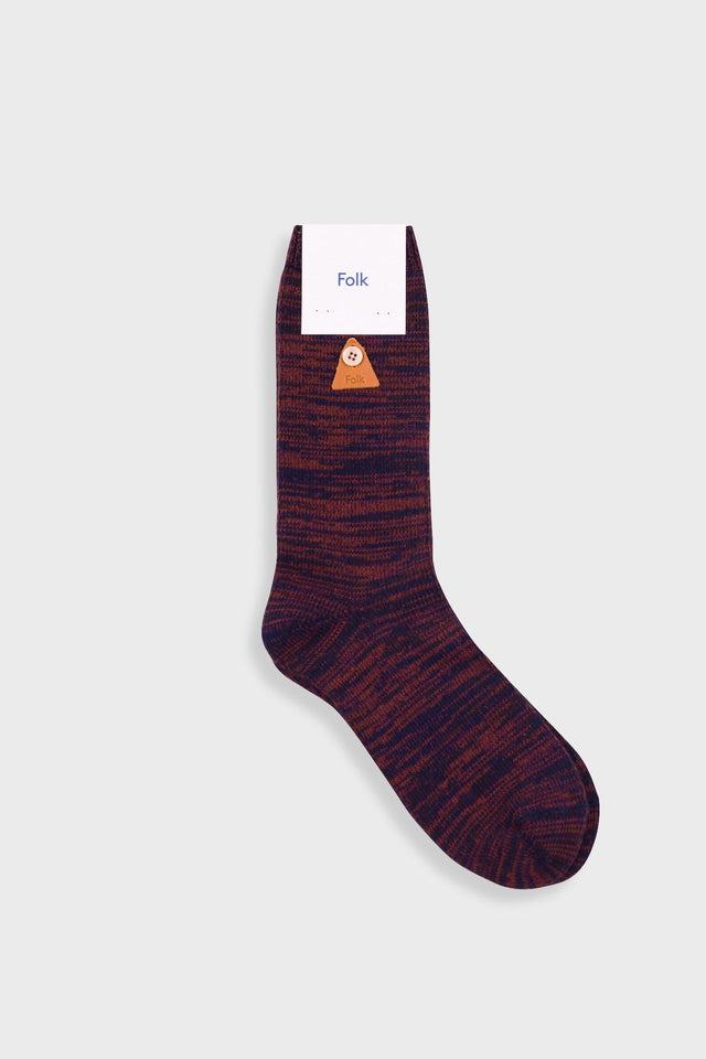 Melange Socks - Navy Espresso Mix