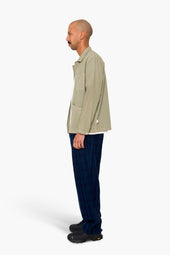 Meyer Shirt Jacket Sage Herringbone