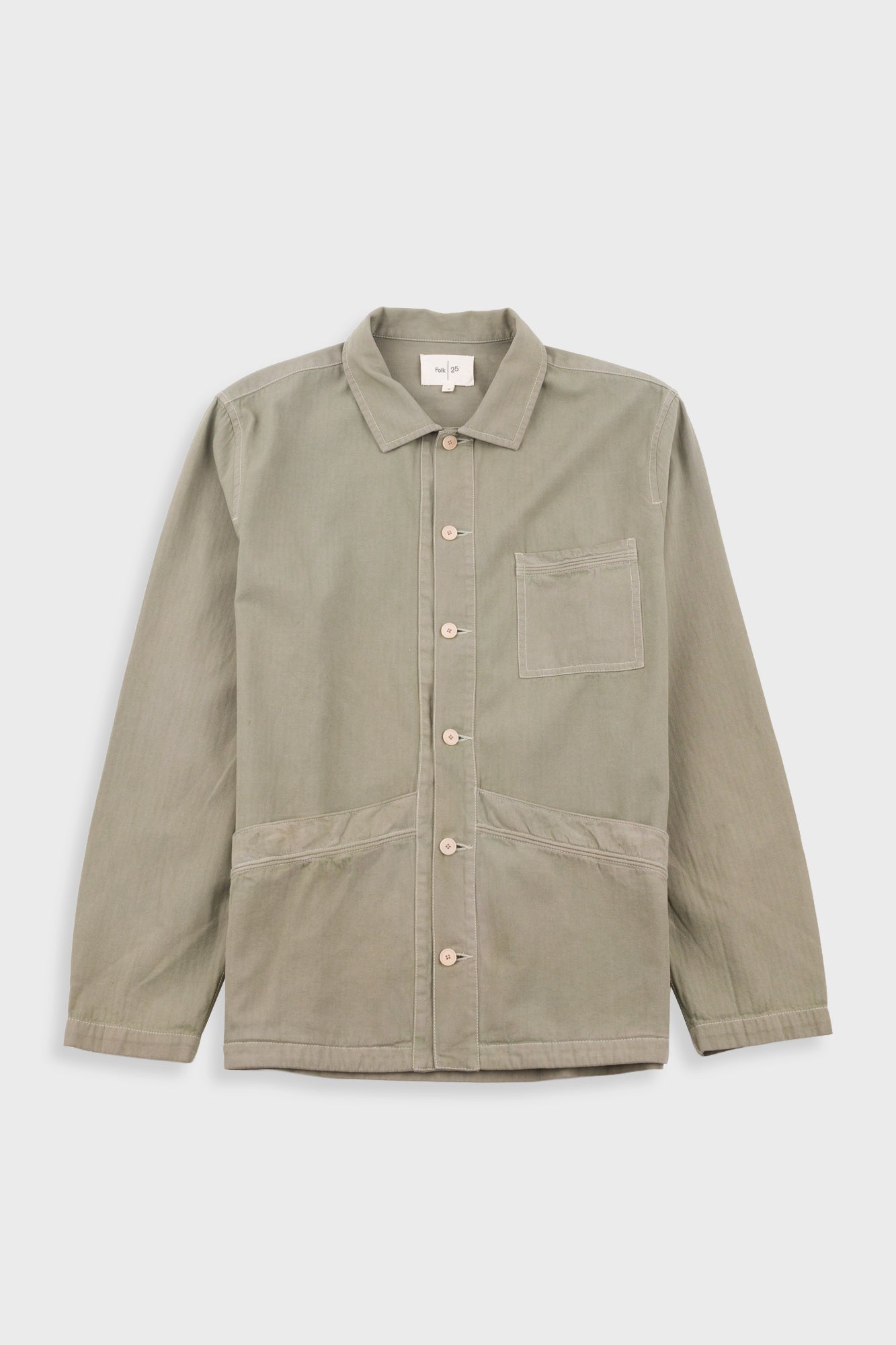 Meyer Shirt Jacket Sage Herringbone
