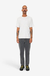 Microstripe T Shirt Ecru Grape