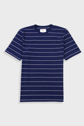 Microstripe T-Shirt - Navy / Ecru